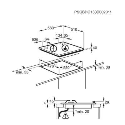 Варочная поверхность Electrolux EGE6172NOK Винница