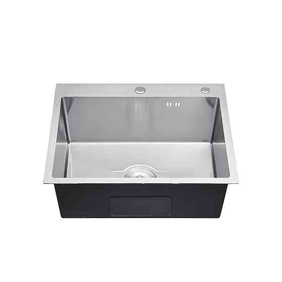Кухонная мойка с нержавеющей стали Kroner KRP Derby - 60х50 HM Brush (2,5/0,5) Киев