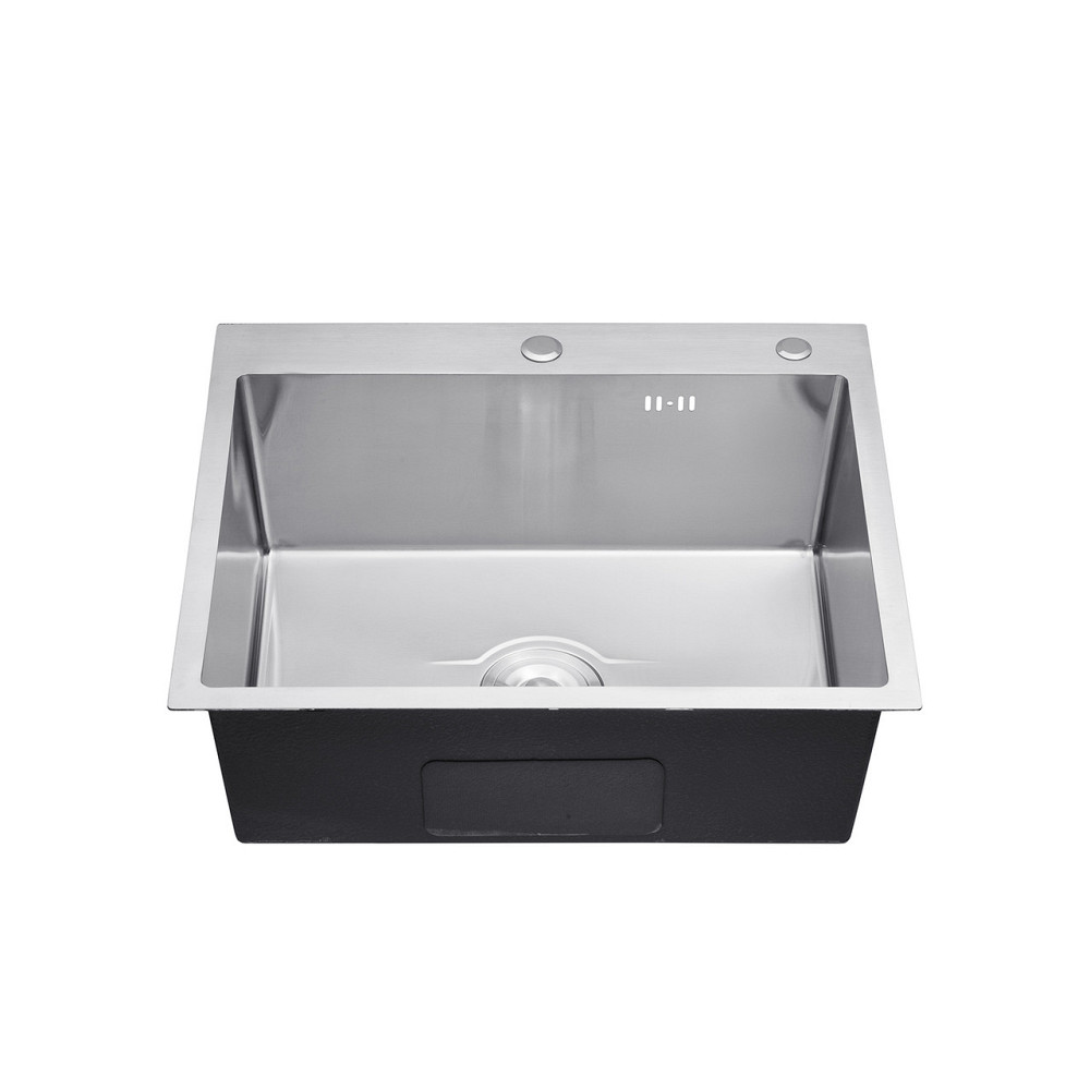 Кухонная мойка с нержавеющей стали Kroner KRP Derby - 60х50 HM Brush (2,5/0,5) Киев - изображение 4