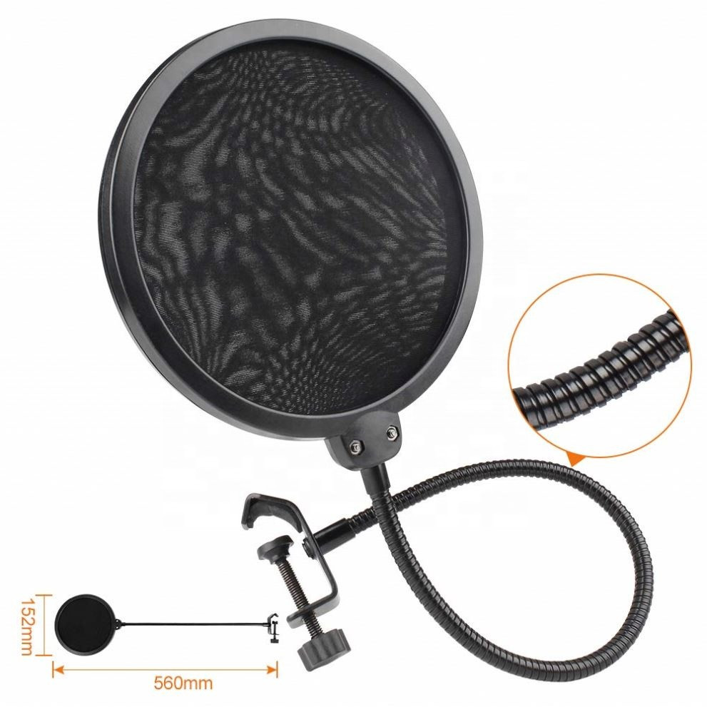 Круглий поп-фільтр для мікрофона 155 мм Київ - фото 6