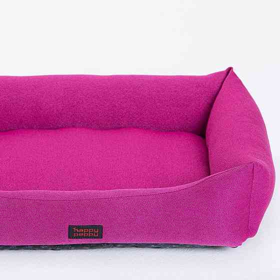 Лежак для собак и котов Happy Peppy (Хэппи Пеппи) Sofa Рогожка 60х90 см, Розовый Запорожье