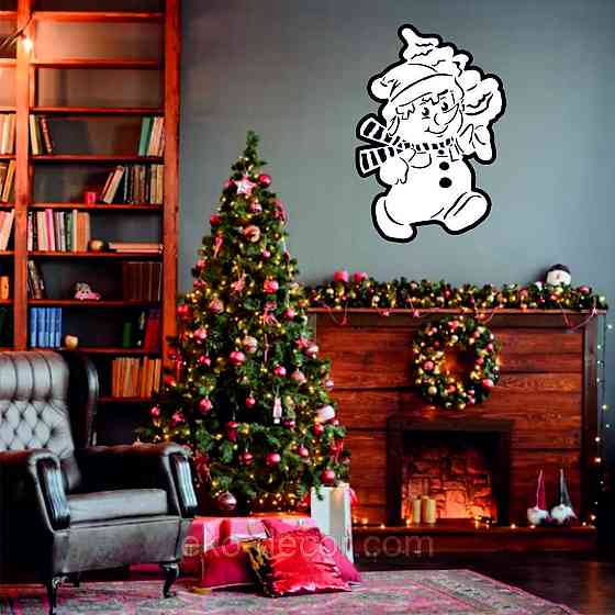 Декоративне настінне Панно «Сніговик», Декор на стену Київ