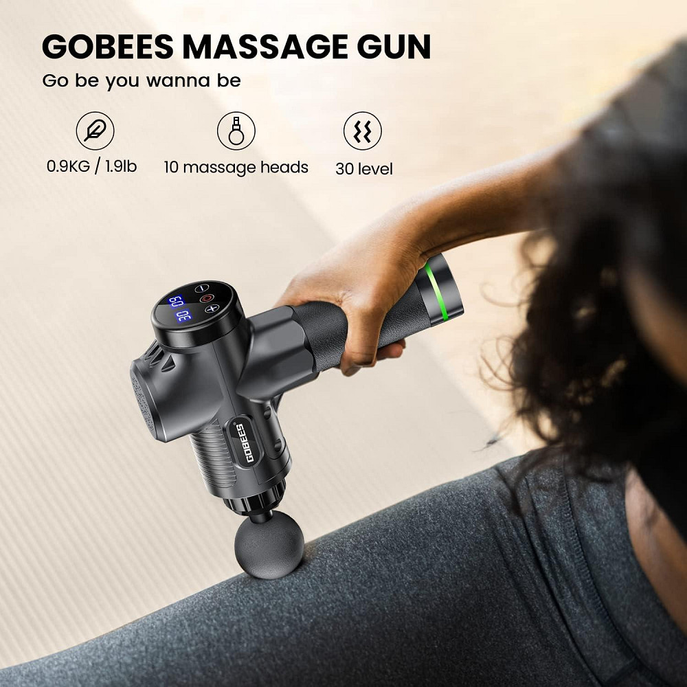 Перкусійний масажер (масажний пістолет) GOBEES Луцк - изображение 2