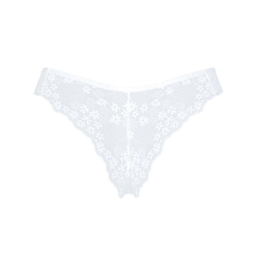 Напівпрозорі трусики Obsessive Heavenlly panties XL/2XL, відкриті сідниці Sex Aura Київ - фото 6