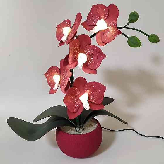 Світильник-нічник "Орхідея Бордова" Дніпро