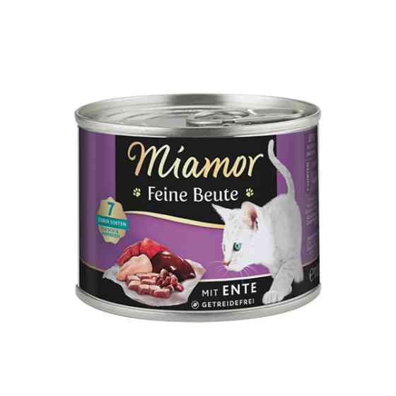 Miamor Feine Beute mit Ente МИАМОР ФАЙНЕ БАЙТЕ УТКА беззерновой полнорационный влажный корм для котов Киев