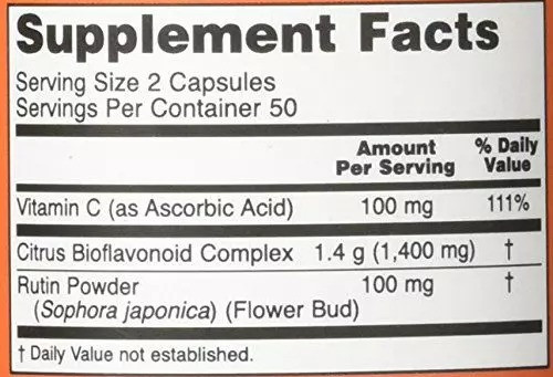 Цитрусовые биофлавоноиды (Citrus Bioflavonoids) 700 мг 100 капсул Киев - изображение 2