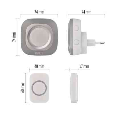Дверний дзвінок EMOS бездротовий EMOS P5733S (P5733S) Вінниця