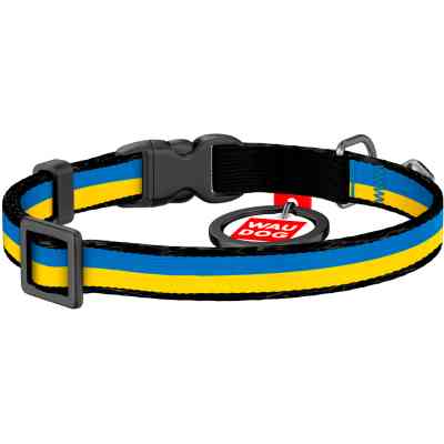 Нашийник для тварин WAUDOG Colors of freedom з QR паспортом XS 20-30 см (5210-4020) Вінниця