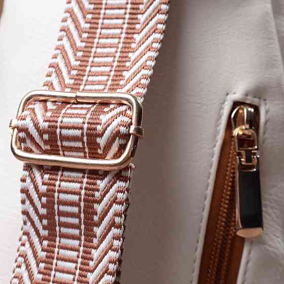 Топова слінг сумка для жінок з екошкіри Vintage 22746 Білий Київ