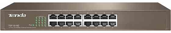 Комутатор TENDA TEF1016D 16xFE, Desktop метал, Некерований Вінниця