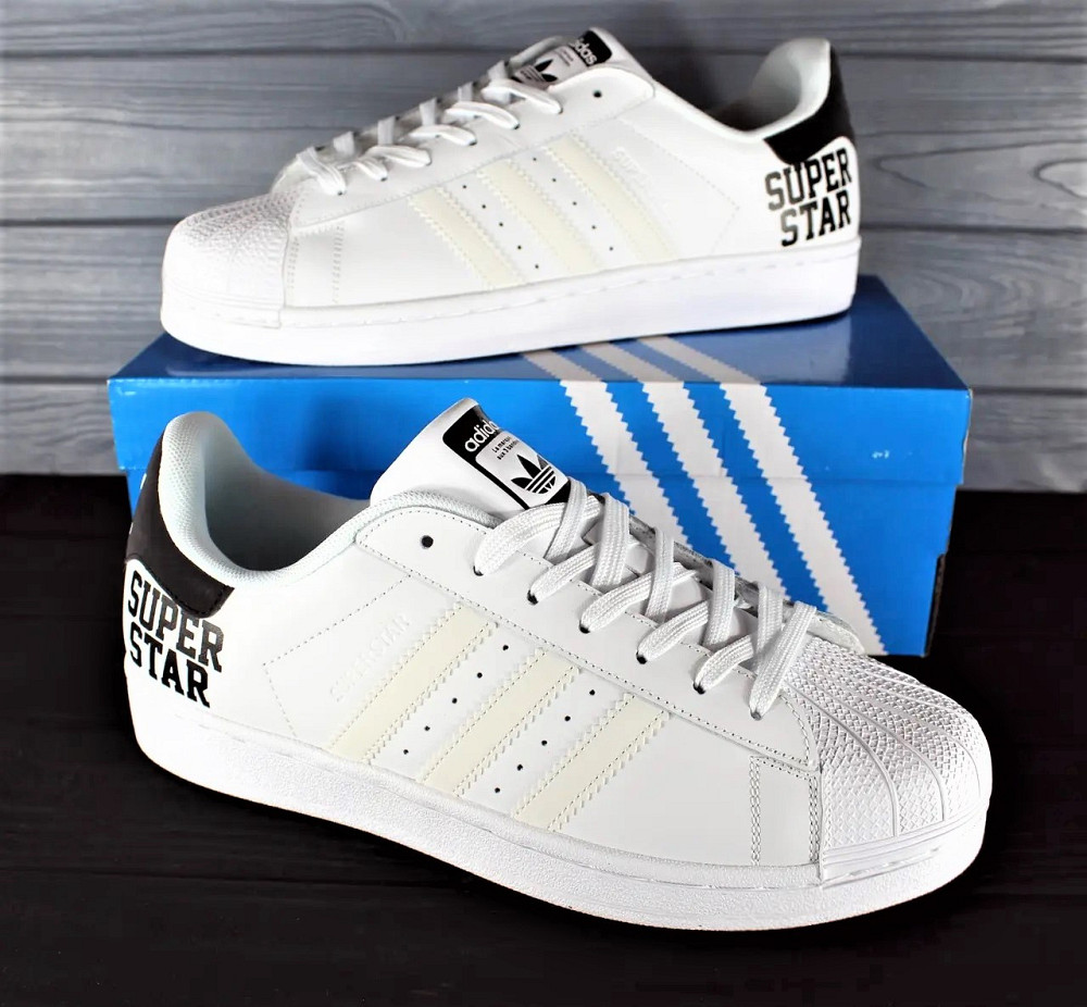 Кроссовки Adidas Superstar Белые Адидас Суперстар Мужские (размеры: 41,42,43,44,45,46) Днепр - изображение 6