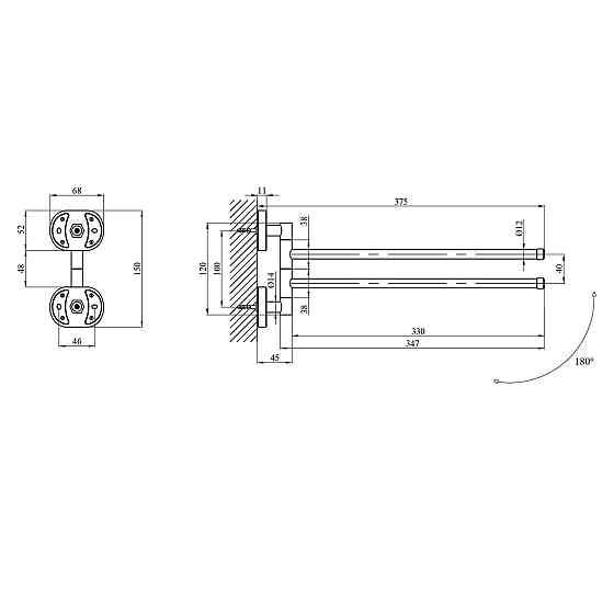 Тримач для рушників Kroner KRM Elbe - ACC2912 Київ