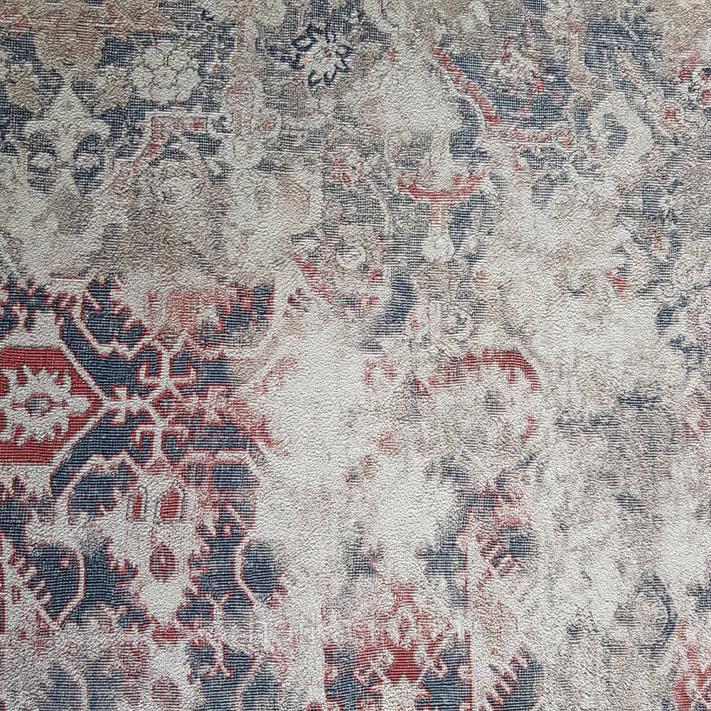 Обои метровые винил на флизелине Decowall Retro абстракция восточный рисунок под ковер розовые Киев - изображение 4