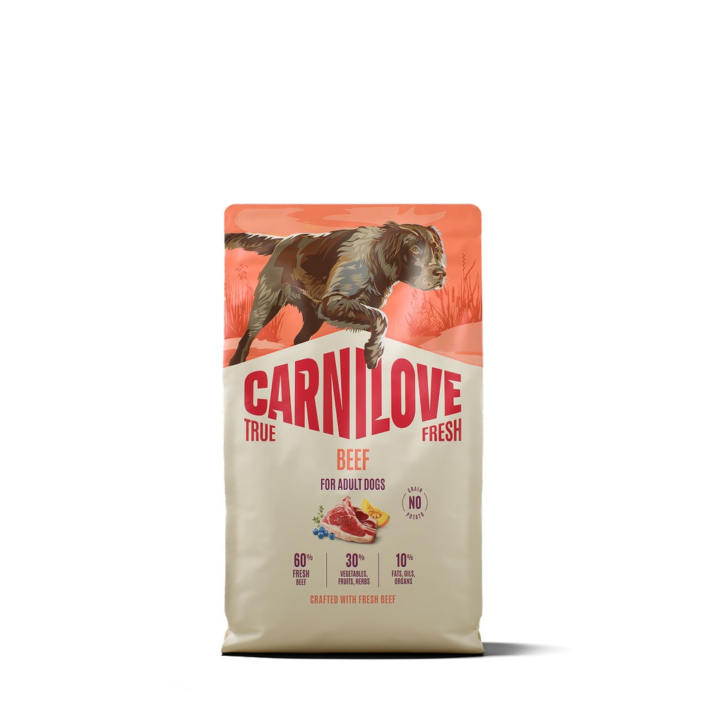 Корм сухий Carnilove True Fresh Beef для cобак яловичина 4 кг Киев - изображение 1