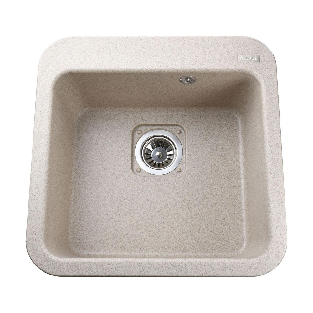 Гранітна мийка Globus Lux BARBORA мигдаль 510х510мм-А0008 (000008114) Київ - фото 2