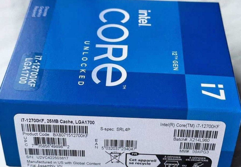 Процесор Intel Core i7 12700KF Київ - фото 3