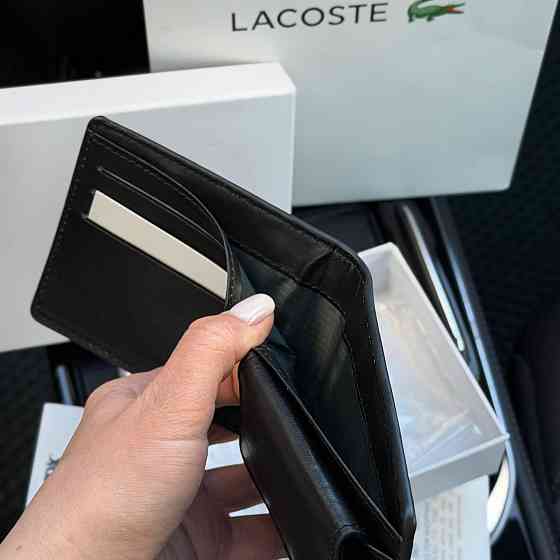 Мужской кошелек Lacoste в фирменной упаковке (В2) Киев