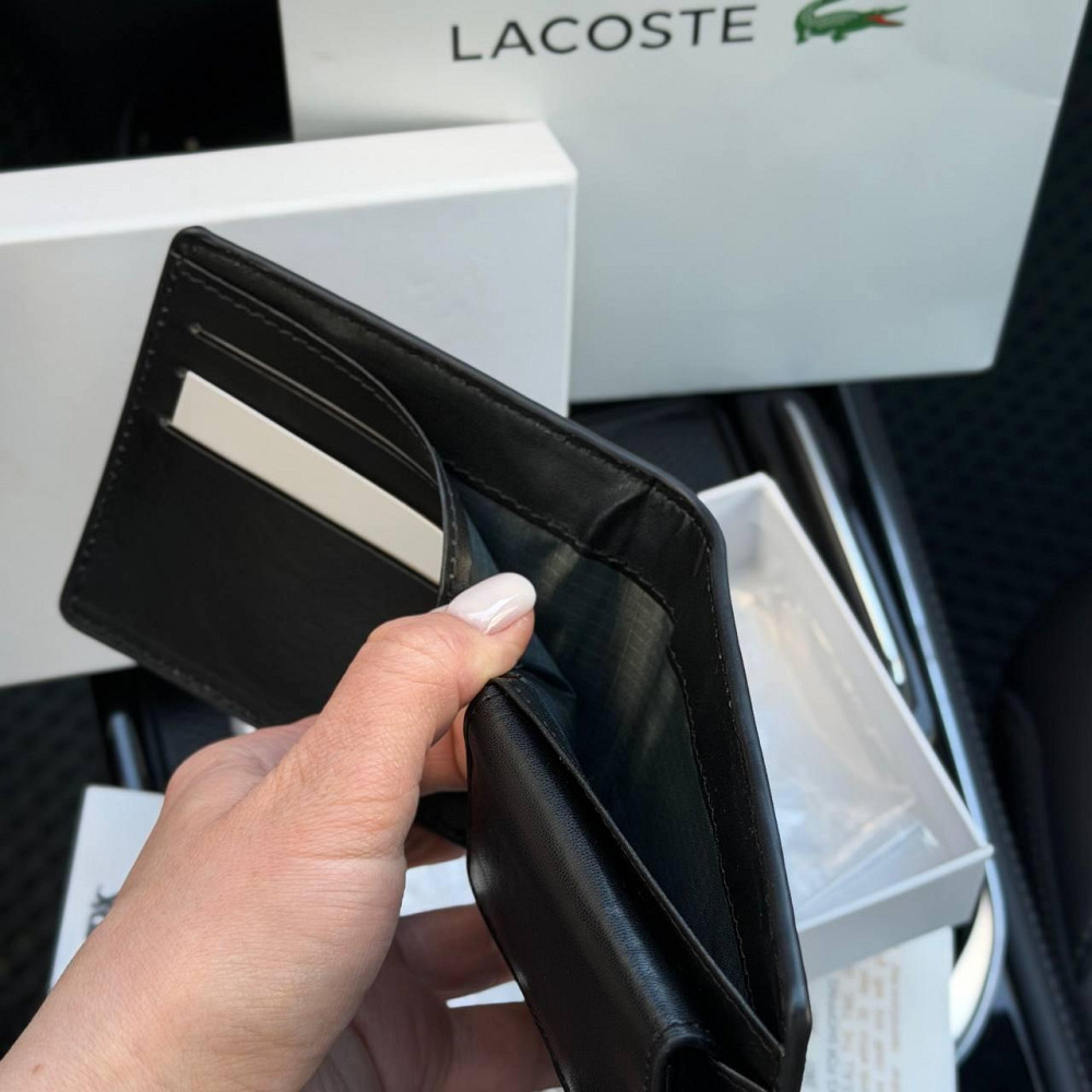 Мужской кошелек Lacoste в фирменной упаковке (В2) Киев - изображение 4