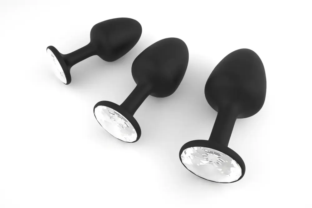Анальна пробка Dorcel Geisha Plug Diamond XL з кулькою всередині, створює вібрації, макс діаметр 4,5 Львів - фото 1