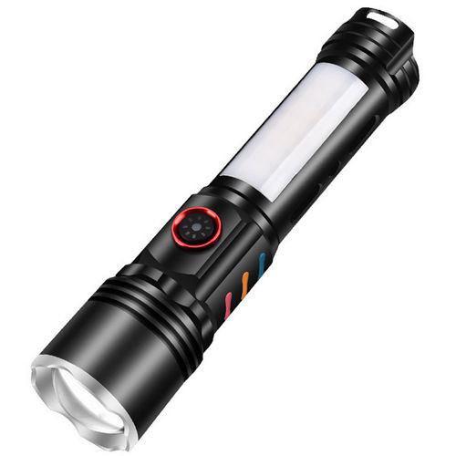 Портативный LED фонарь на батарее, Яркий светодиодный мощный фонарь, Тактические фонари с зумом VC-42 Львов - изображение 3