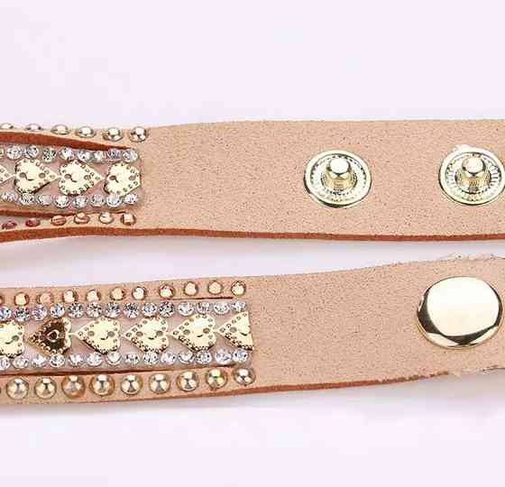 Годинник жіночий у вигляді Серця наручний годинник з браслетом зі шкіри рожевий Київ