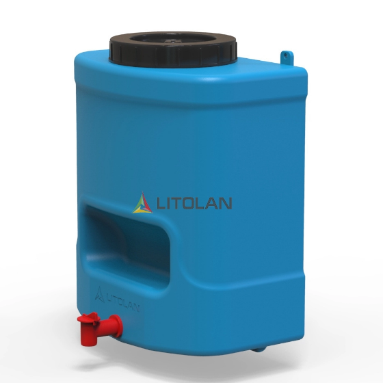 Рукомийник літній 15л 180*300*375мм 1 шар синій LITOLAN Житомир - фото 2