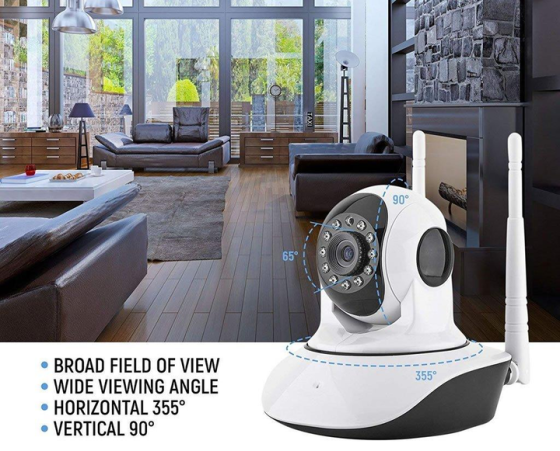 Панорамная камера видеонаблюдения V380 Q5 IP Wi-Fi (360 градусов) Белая Винница