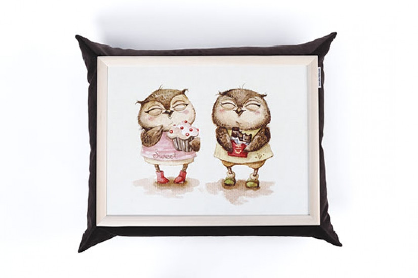 Поднос с подушкой смешные Совы Винница - изображение 1