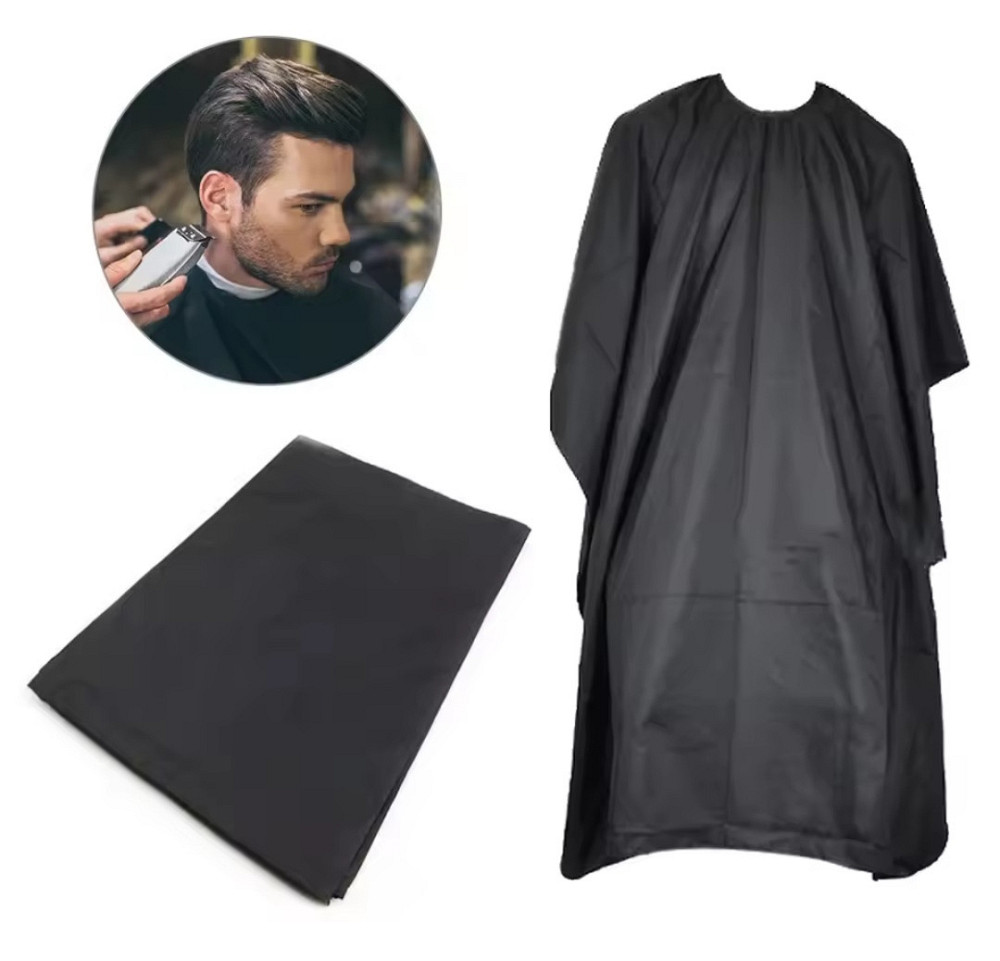 Накидка парикмахерская для стрижки и покраски 142 на 90 см черный Киев - изображение 3