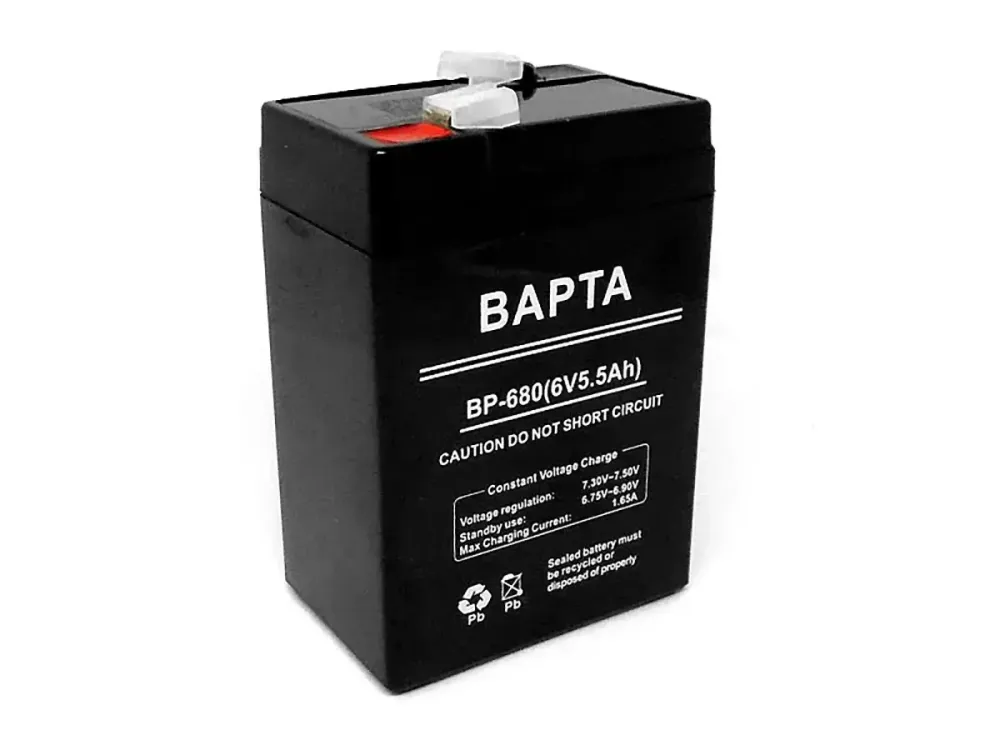 Акумулятор BAPTA BP-680 6V 5.5Ah для ДБЖ, сигналізації, ваг, кас та інших автономних пристроїв Одеса - фото 1