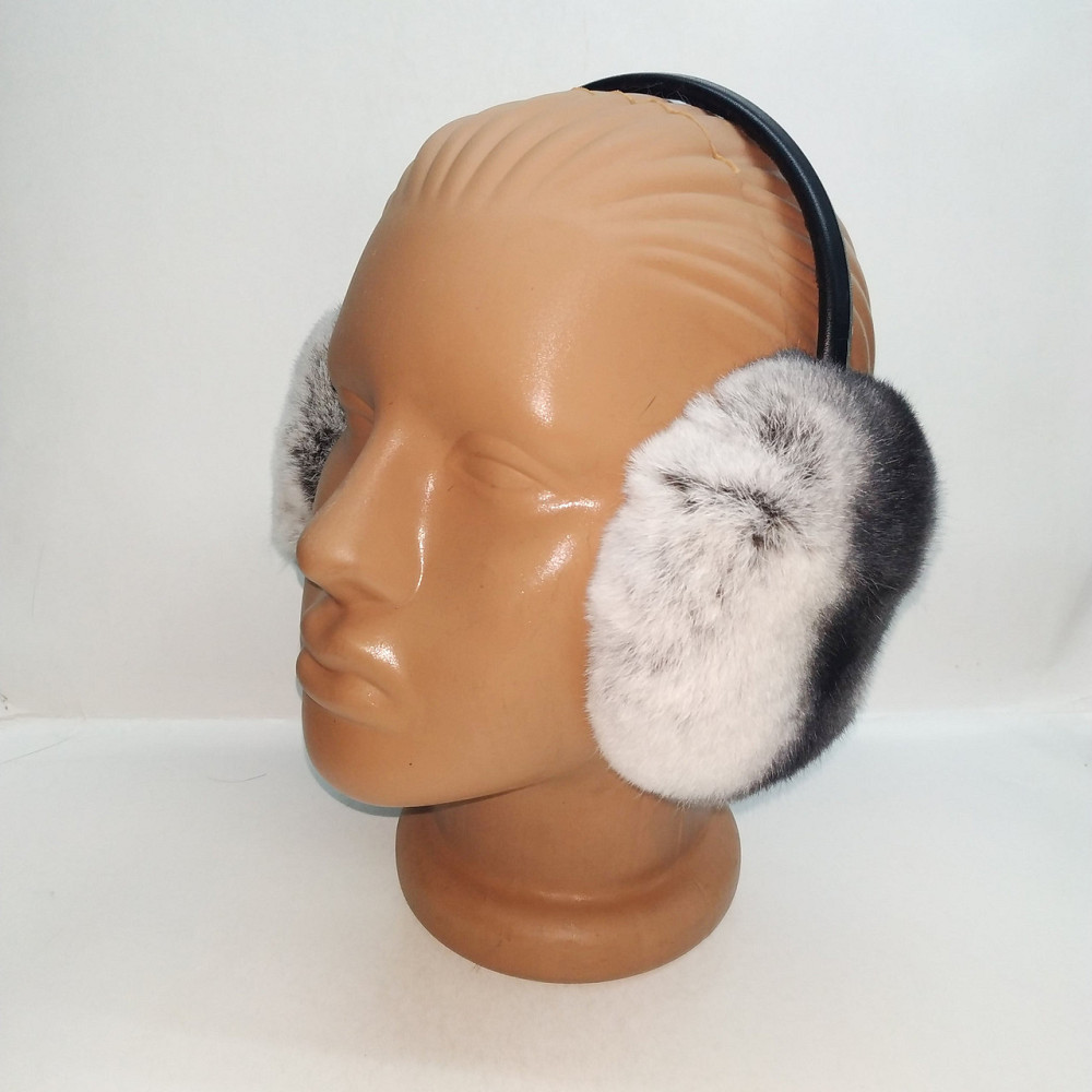 Хутряні навушники жіночі з Rex Шиншиловий Харків - фото 4