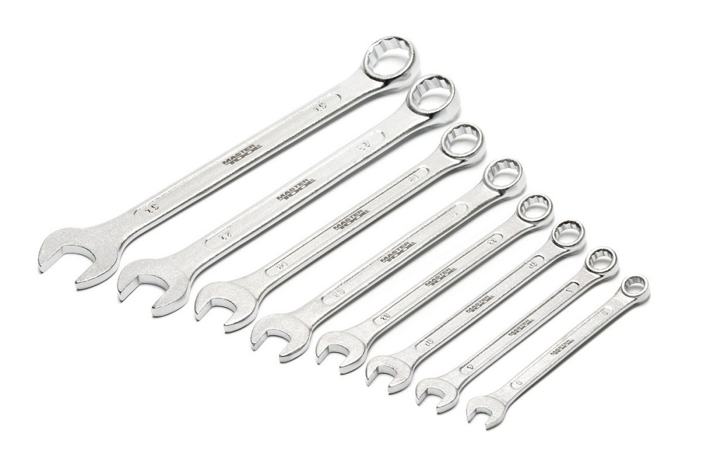 MASTERTOOL Ключі комбіновані MASTERTOOL MATT FINISH набір 8 шт (8/9/10/11/13/14/17/19 мм) CrV s Киев - изображение 3