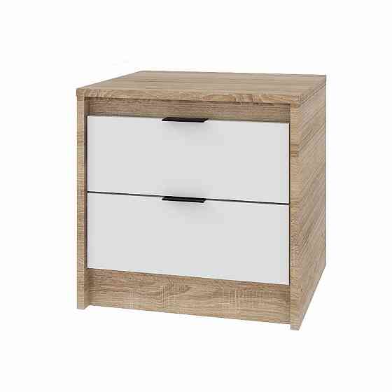 Тумба приліжкова Еверест Сіті-450 45,2х38х44,2 см Дуб сонома/Білий (DTM-071090) Львів