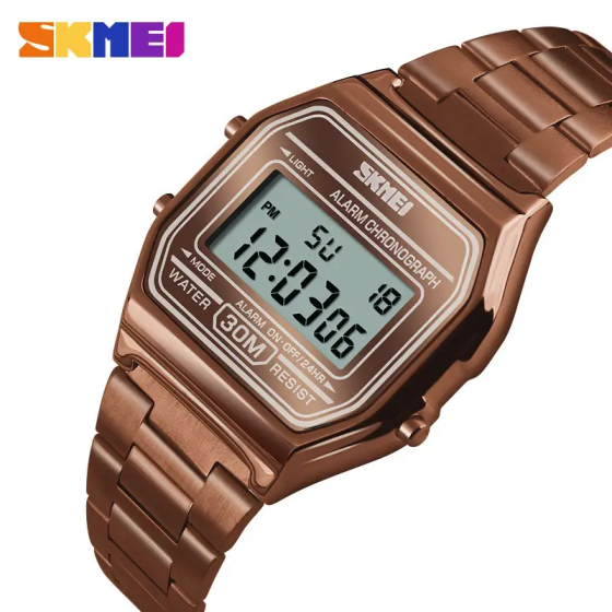 Наручний чоловічий годинник Skmei 1123 Коричневий Вінниця