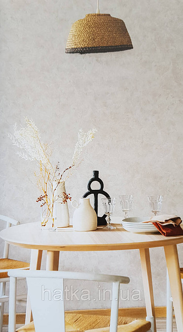 Обои винил на флизелине Caselio Patine 0.53х10 под штукатурку матовые розово бело серые разные оттенки Киев - изображение 1