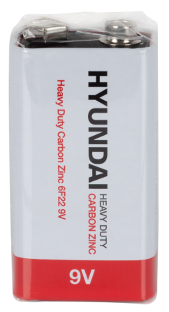 Батарейка Hyundai 6F22 Shrink 1 Heavy Duty (6793742) Київ