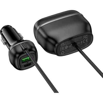 Зарядное устройство HOCO HOCO Z59 Rank 48W dual port USB-C PD30W + USB QC3.0 Black (6942007641500) Винница