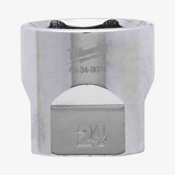 Головка хромована метрична 3/8'' MILWAUKEE, 24мм Одеса