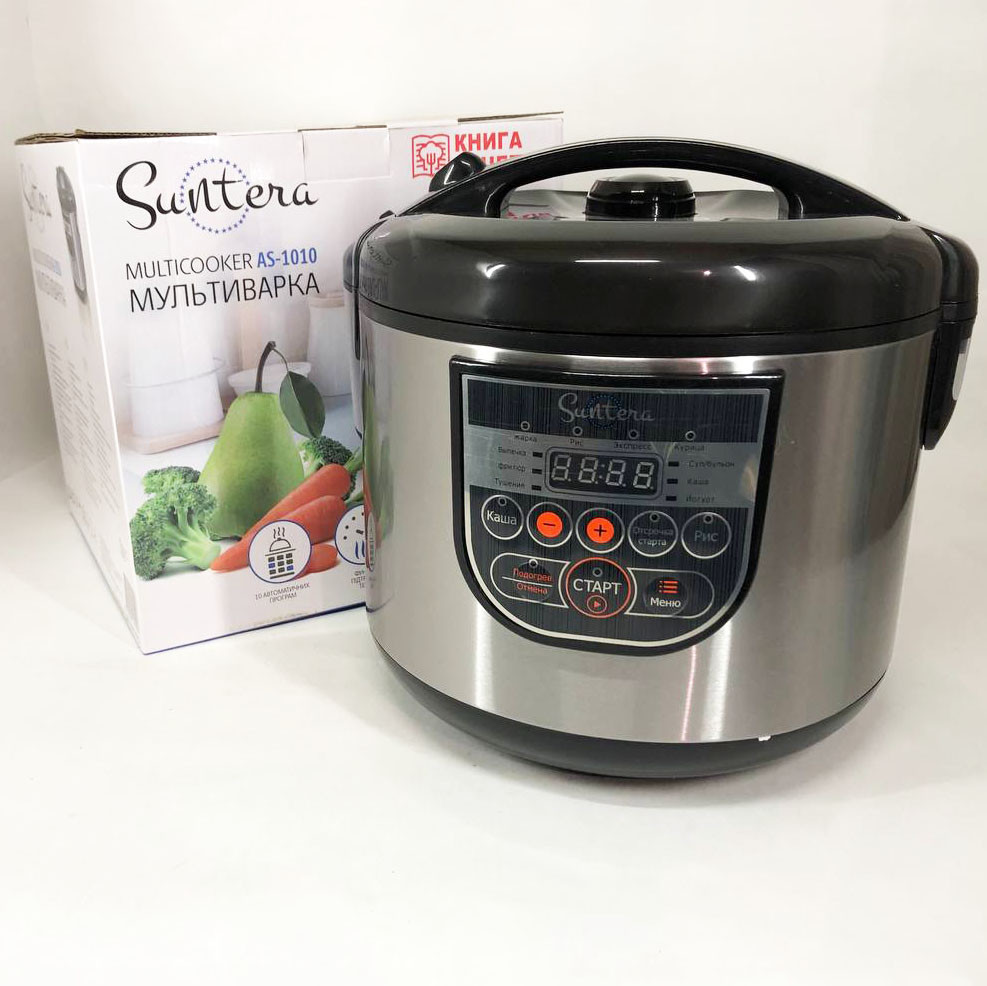 Пароварка для кухні побутова Suntera AS-1010S 900 Вт, Мультиварка 5 літрів, Мультиварка 5 л RB-34 Івано-Франківськ - фото 6