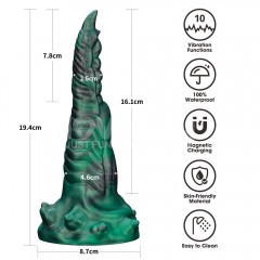 Вібростимулятор - Double-Claw Vibrating Silicone Dildo Savage Charm Sex Aura Київ - фото 4