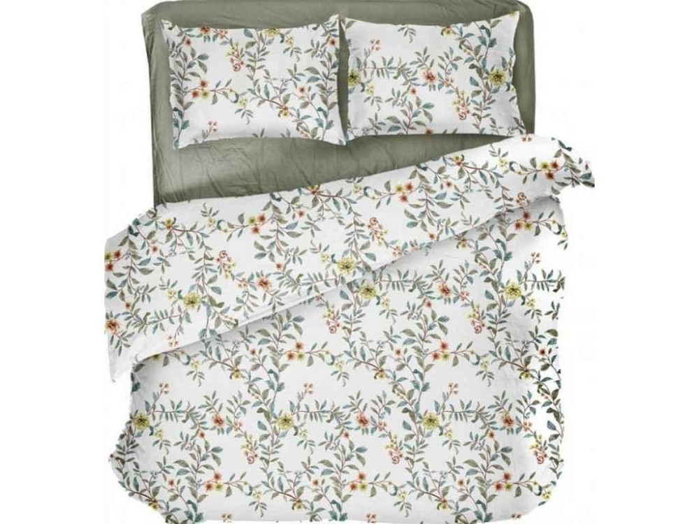 Комплект постільної білизни 1,5-х сп надрукована (50*70 - 1шт) GARDEN BLISS поплін ТМ DAISY Київ - фото 1