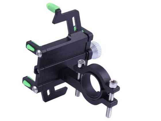 Держатель телефона HFCM-19 (крепление на руль), алюминий, зеленый Мукачево