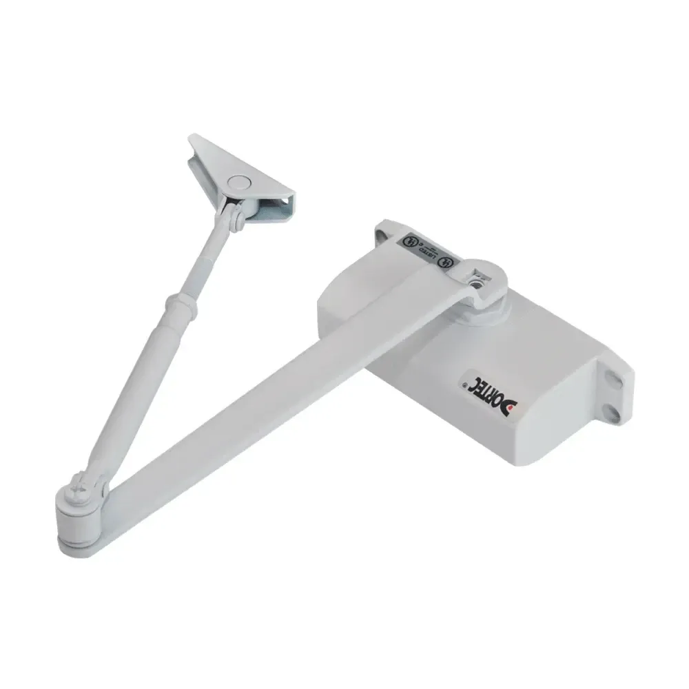 Дверний доводчик Dortec DT-62H White з фіксацією дверей у відчиненому положенні (63-00053) Київ - фото 1