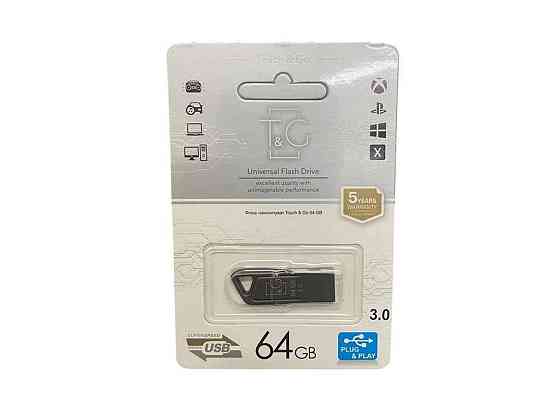 Флешка USB 64GB 3.0 114 Metal чорна ТМ TG Київ