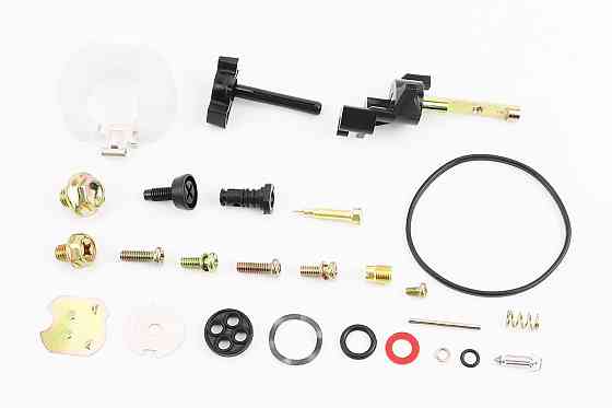 Ремонтний комплект карбюратора, 22 деталі + поплавок + важіль 168F/170F Киев
