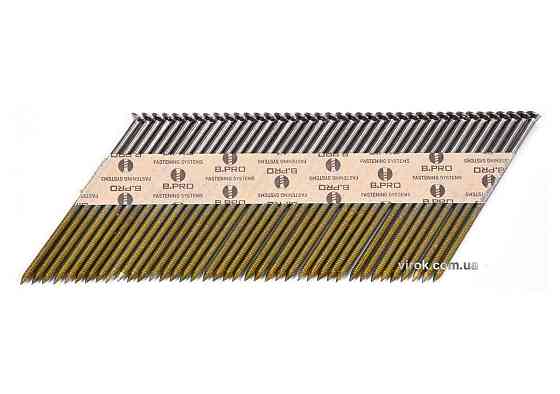 Цвяхи до пневматичного пістолета VOREL: L=75 мм, Ø=2.8 мм, кут-34°, 3000 шт. (YT-0923) [1] Одеса