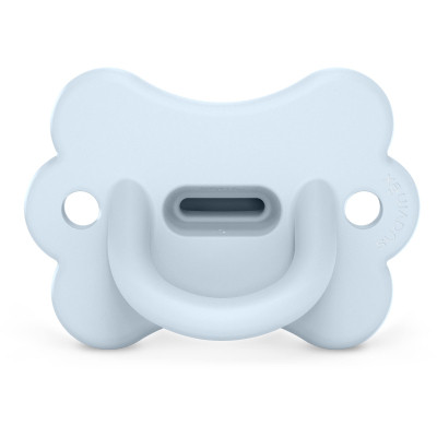 Пустушка Suavinex Colour Essence фізіологічна у формі метелика, 0-6 місяців, блакитна (308912) Вінниця - фото 1