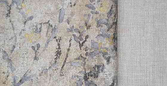 Обои винил на флизелине AS creation Della Natura 1.06Х10 листья ветки размытый рисунок черные серые золотистые Киев