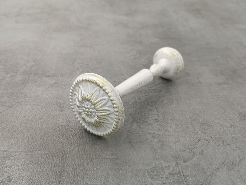 Підхват для штор Orvit Флор 130 х 55 мм Біле Золото (6989153) Львов - изображение 1